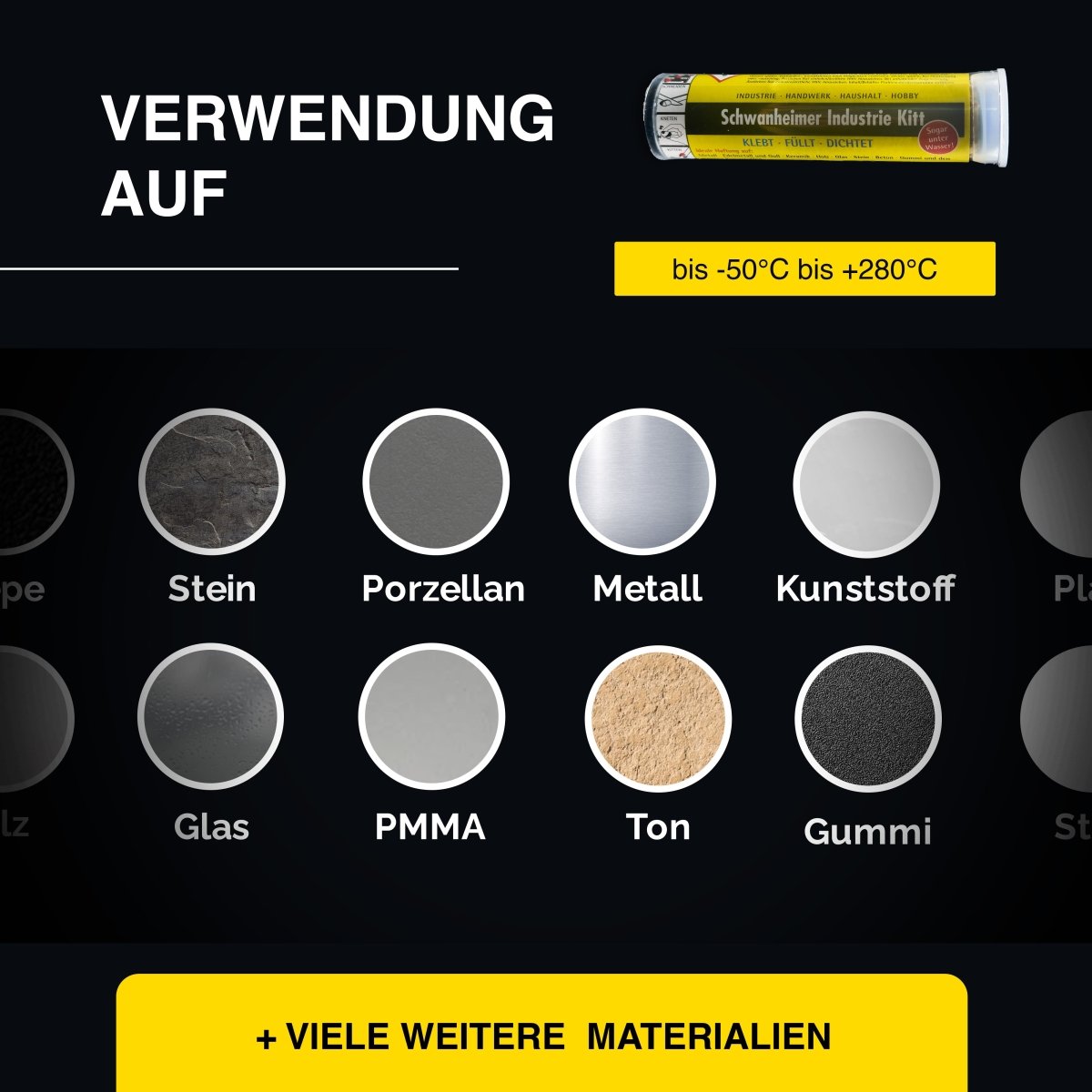 Schwanheimer Industrie - Kitt / 60g - 2 - K Reparaturmasse & Klebstoff - Kitt - KleberKompass