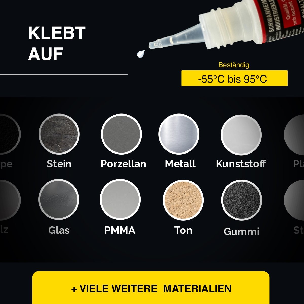 Schwanheimer - Punkt und strichgenaue Klebungen Set - Industriekleber Nr.100 + Micro Kapillardüse Set - KleberKompass