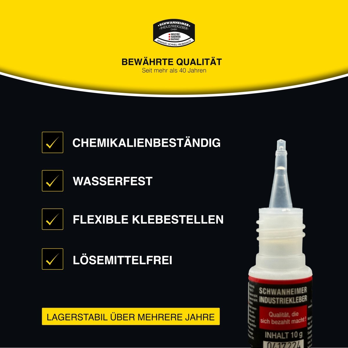 Schwanheimer Schweißnaht Kleber Set - zum reparieren, verstärken & modellieren - extra starkes Schweißnaht aus der Flasche Set - Ohne Anrühren & Aushärtezeiten für Kunststoff, Metall, Stein, Holz uvm. - KleberKompass